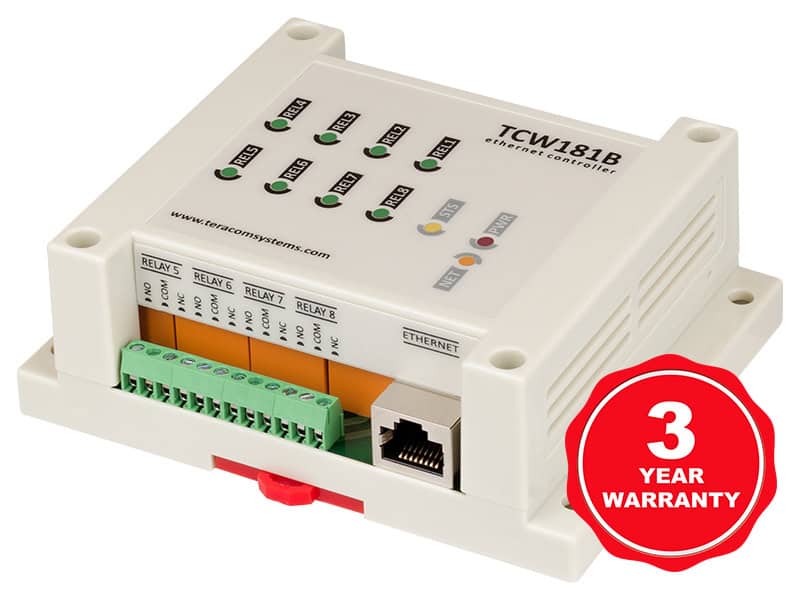 Ethernet remote monitoring and control 8 digital-io-module-tcw181b-cm-gal-1-w